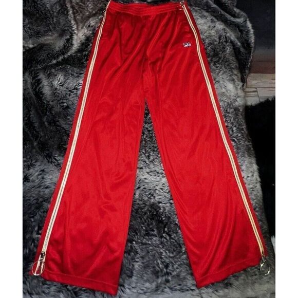 Fila x Pierre Cardin Urban Outfitters Red Track Pants in Size Large,unisex - Picture 2 of 14